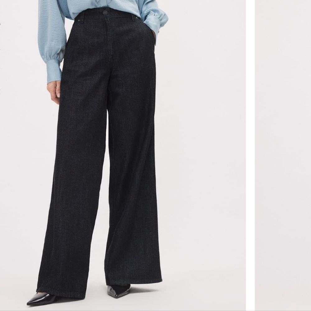 Black Wide-Leg Trousers